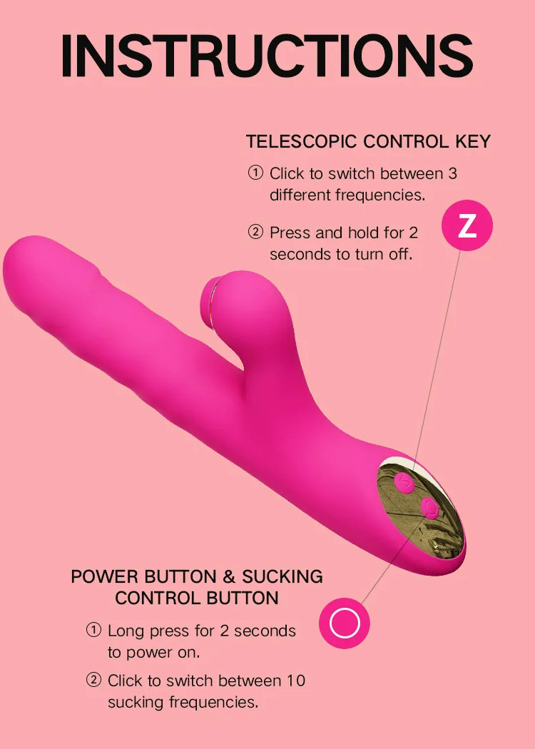 RoxyPleasure Unique Rotation G spot Vibrator button instruction