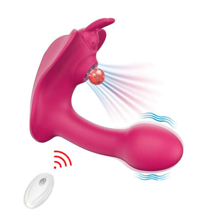 RoxyPleasure Butterfly Clit Sucking Vibrator Wearable with Remote Control