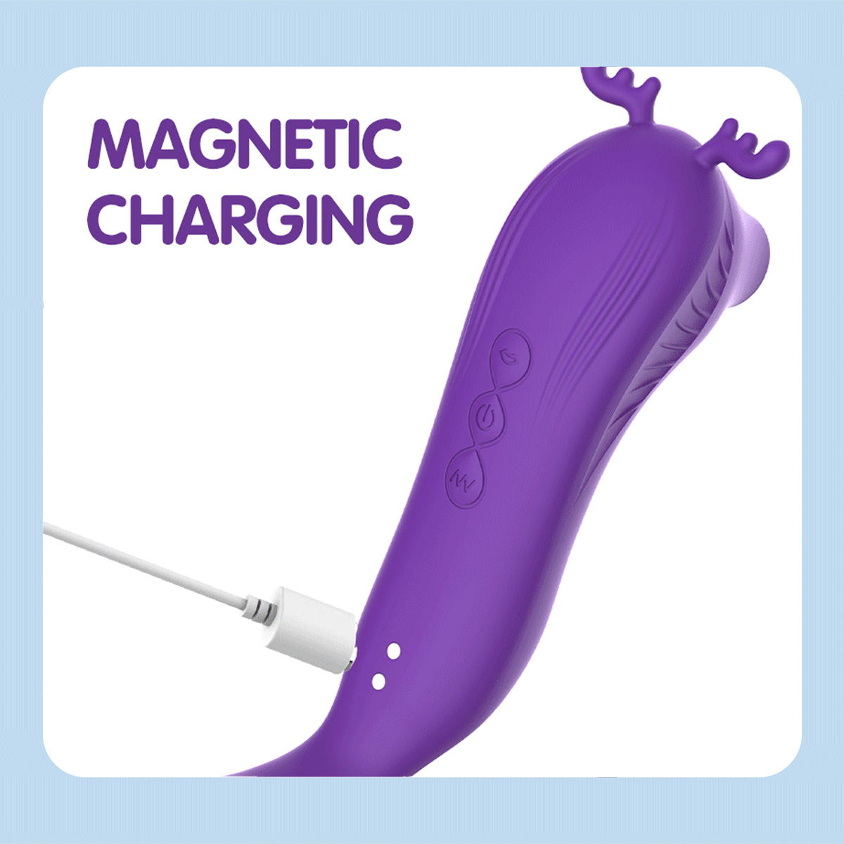 RoxyPleasure Deer 2 in 1 Clitoral Sucking Nipple Vibrator Sex Toy rechargeable