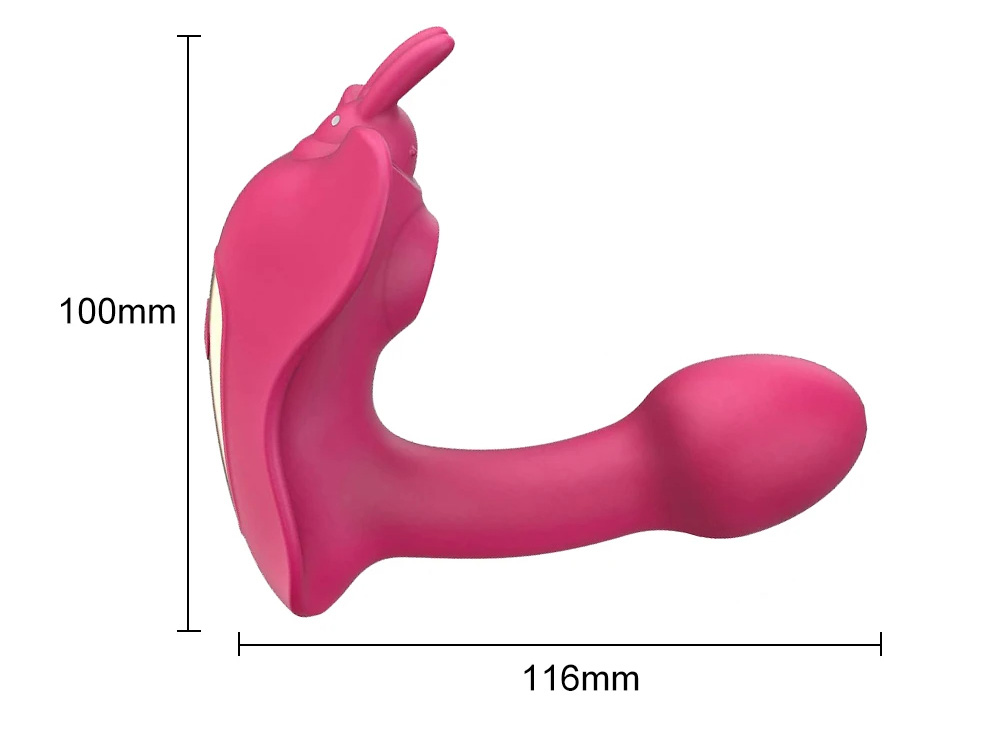 RoxyPleasure Remote Control Wareable Vibrator product size