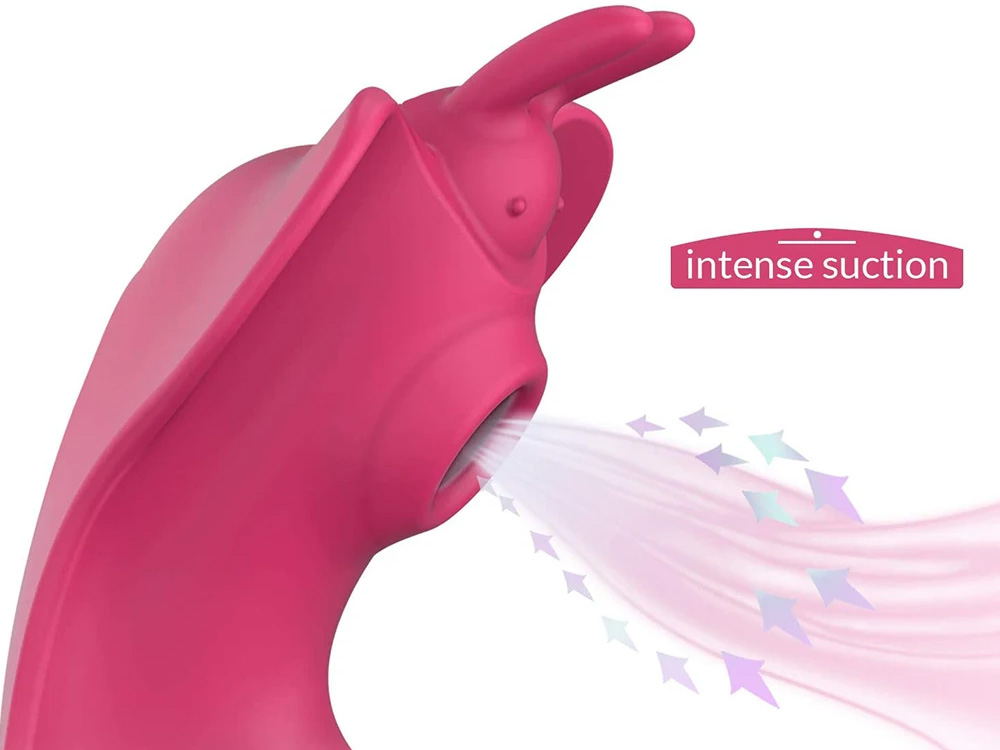 RoxyPleasure Remote Control Wareable Vibratorwith Clitoris Sucking Stimulator